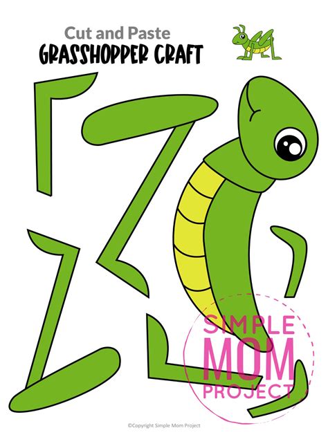 Free Printable Grasshopper Craft Template - Simple Mom Project