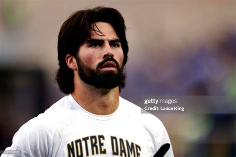 Sam Hartman of the Notre Dame Fighting Irish looks on prior to the... News Photo - Getty Images