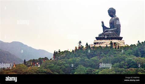 Big Buddha on Lantau island Stock Photo - Alamy