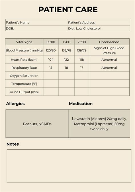 FREE Patient Chart Templates & Examples - Edit Online & Download ...