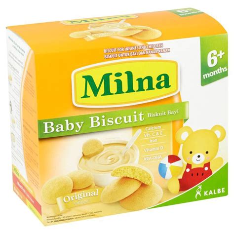 MILNA 1 PACK Baby Biscuit 6 Months Onward Baby Food Biskut Bayi MILNA Makanan Tambahan Bayi ...