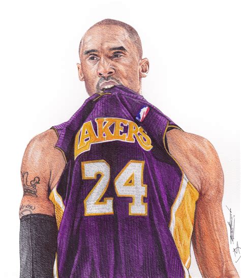 Kobe Bryant Ballpoint Pen Drawing by demoose21 on DeviantArt