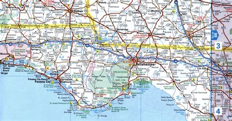 Map interstate highway I-10 California Texas Florida route interchange exit numbers - U.S.