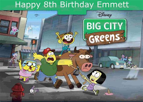 Big City Greens Cricket Tilly Gramma Bill Edible Cake Topper Image ABP – A Birthday Place