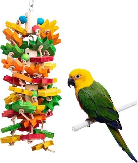 Amazon.com : MQ Parrot Chewing Toy for Large and Small Parrots and ...