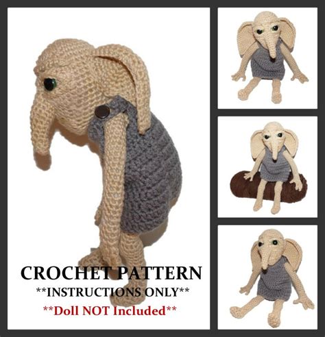 House Elf Crochet Pattern Kreaker the Ancient Doll NOT | Etsy