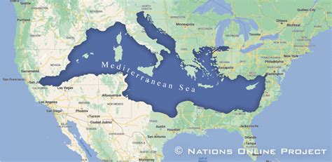 Mediterranean Sea World Map