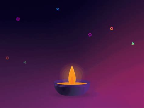 Diwali candle by Sergej Pehterev | Diwali candles, Happy diwali ...