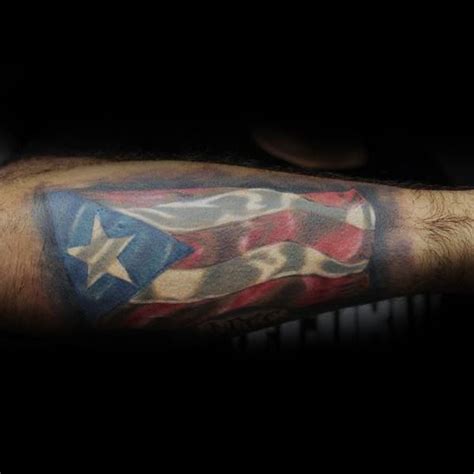 50 Puerto Rican Flag Tattoo Ideas For Men - Puerto Rico Designs Flag ...