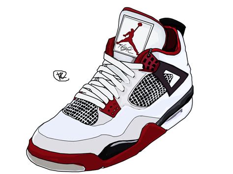 Nike Air Jordan Drawing In Colour by iamkezzyy on DeviantArt