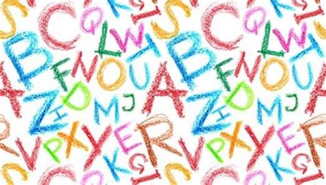 Seamless Crayon Letters Pattern