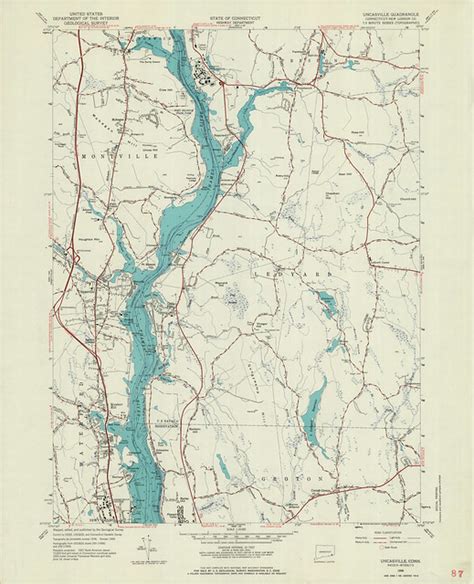 Uncasville Quadrangle 1958 - USGS Topographic Map 1:24,000… | Flickr - Photo Sharing!