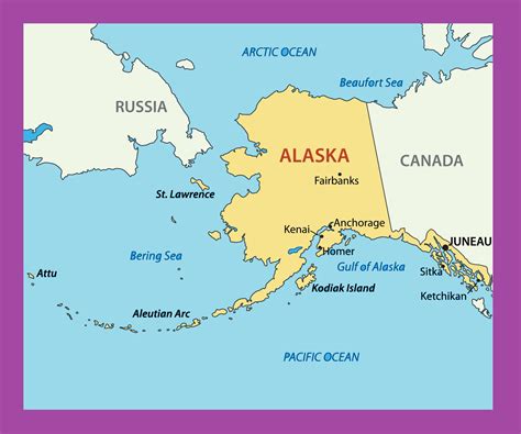 Alaska On A Map Of The World - Map Of Big Island Hawaii