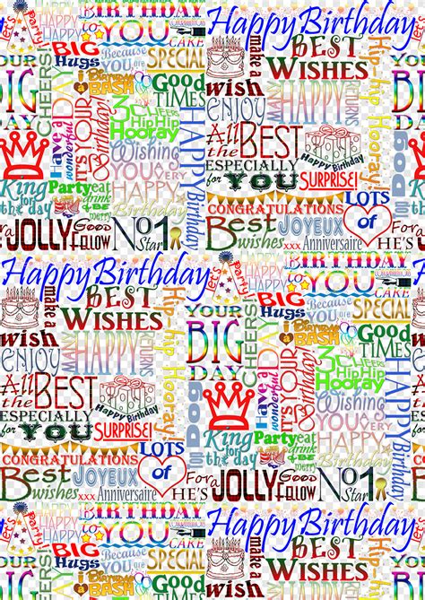 Birthday word art, Happy Birthday cloud text, png | PNGEgg