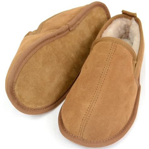 Men’s Suede Slipper – Sheepskin Lining – Suede Sole – Victor – Snugrugs