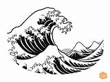 Tsunami Coloring Page For Kids  Free Printable sketch template