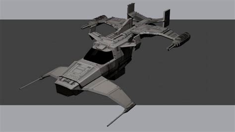 Space Gunship 3d model