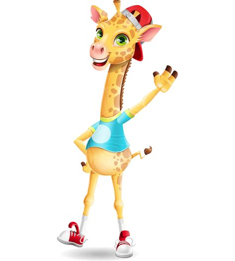 Funny Giraffe Cartoon Vector Character | GraphicMama