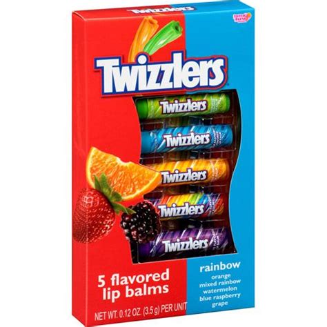 Lotta Luv Beauty Twizzlers Flavored Lip Balms, 0.12 oz, 0.12 oz, 5 co…