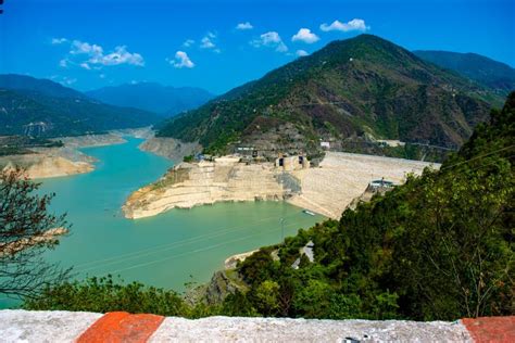 Tehri Dam of in Tehri Garhwal District of Uttrakhand. India S Largest Dam Stock Photo - Image of ...