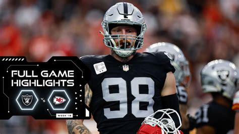 Full Game Highlights: Raiders vs. Chiefs - Week 18