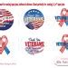 Veterans Day Clip Art, Lapel Pin, Veterans Day Sticker, Veterans Day ...