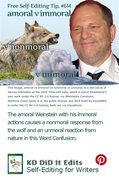 Word Confusion: Amoral vs Immoral vs Nonmoral vs Unmoral • KD Did It