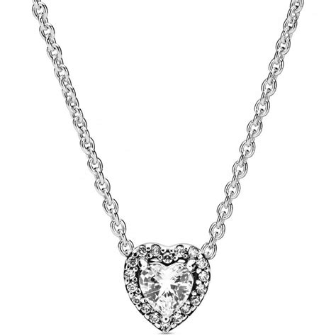 Pandora Elevated Heart Necklace 398425C01 | Francis & Gaye Jewellers