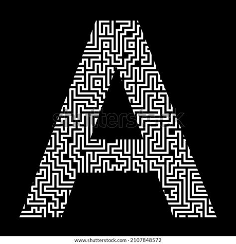 Letter Latin English Alphabet White Letter Stock Illustration ...