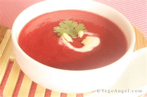 Vegan Recipe: Soy Beetroot Soup | Vege Angel