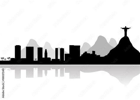 rio de janeiro skyline vector Stock Vector | Adobe Stock