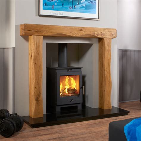 Rochester Rustic Solid Oak Beam Fireplace | Oak Fire Surrounds