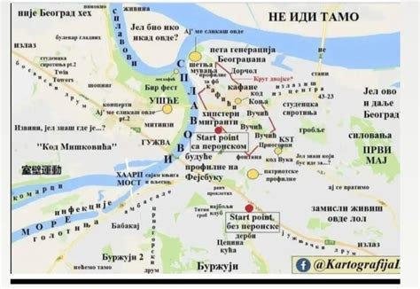 Mapa Beograda, kolorizovano : r/serbia