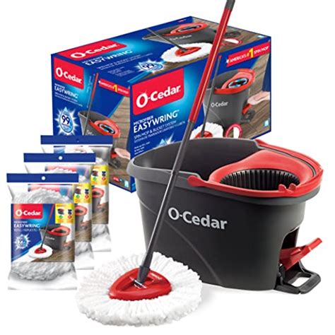 O-Cedar EasyWring Spin Mop & Bucket Review - Cleaninup