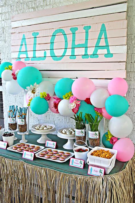 Kara's Party Ideas Hawaiian Luau Birthday Party | Kara's Party Ideas