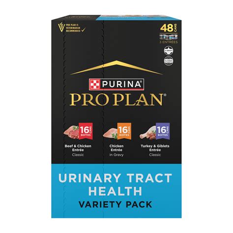 Purina Pro Plan Urinary Tract Chicken, Beef and Chicken, Turkey and Giblets Wet Cat Food Variety ...