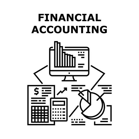 Financial Accounting Concept Black Illustration 9995969 Vector Art at ...