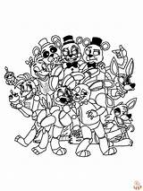 Free Printable Animatronics Coloring Pages For Kids  GBcoloring sketch template
