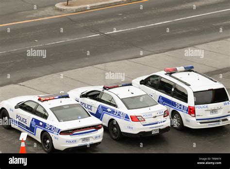 Police cars Montreal Stock Photo - Alamy