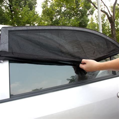 2PCS Adjustable Adjustable Auto Car Side Rear Window Sun Shade Black ...