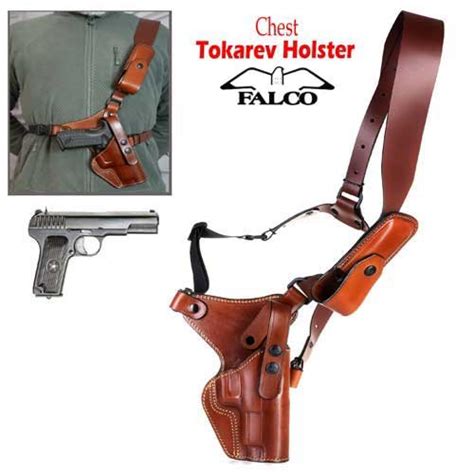 Falco FORESTER Style Chest Leather Holster for TT 30 Pistol 33 Tokarev Holster - Gunholster