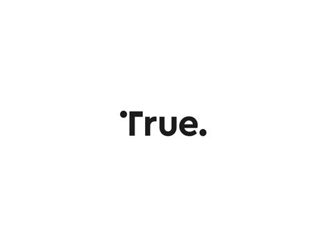 True logo (on white version) by Jason McCall for True Agency on Dribbble