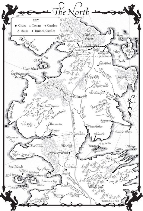 A Dance with Dragons-Map of the North - A Wiki of Ice and Fire