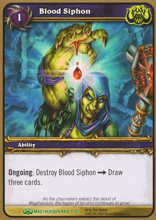 Blood Siphon (Magtheridon's Lair TCG) - Wowpedia - Your wiki guide to ...