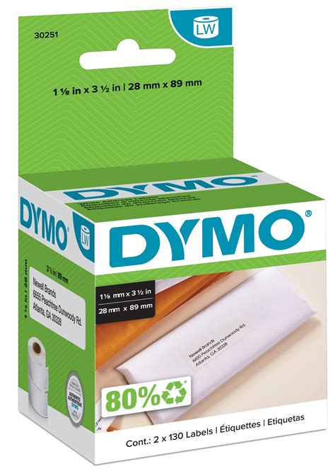 Dymo Address Labels 1-1/8"X3-1/2" 260/Pkg-White | Accessories | Michaels