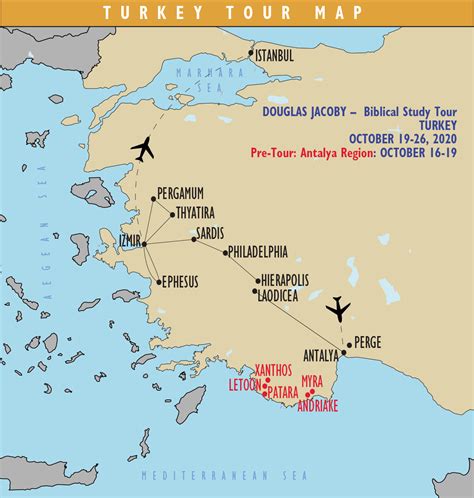 Map Of Colossae Laodicea And Hierapolis - Maping Resources