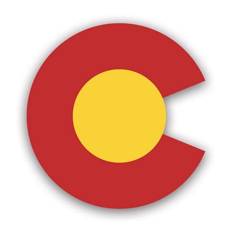 Colorado C Logo Shaped Sticker Decal - Self Adhesive Vinyl ...