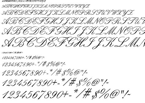 11 Example Calligraphy Fonts Images - Script Font Samples, Script Type Font Examples and Sample ...