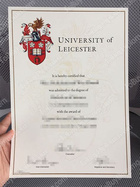 Does Anyone Know the University of Leicester Fake Degree Certificate?