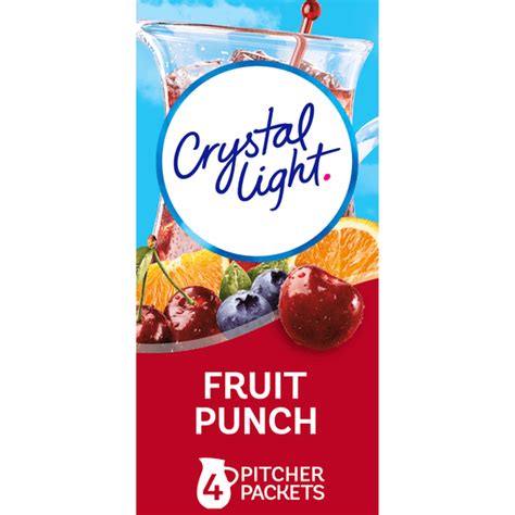 Crystal Light Fruit Punch Artificially Flavored Powdered Drink Mix, 4 ct Pitcher Packets ...